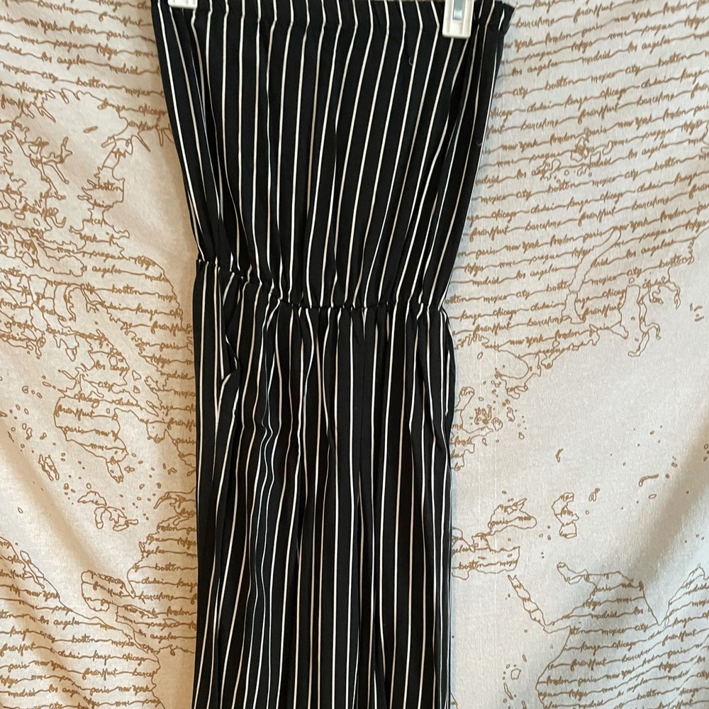 American Eagle don’t ask why striped jumpsuit